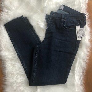 NEW Free People High-Rise Raw Edge Jeggings